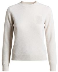 Peserico - Truien & Vesten ,Trui Met Ronde Hals En Patch - Lyst