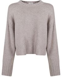 Allude - Round-Neck Knitwear - Lyst