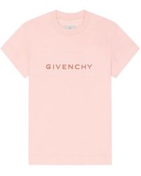 Givenchy - Camisetas y polos rosa con cuello redondo - Lyst