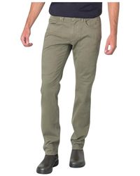 Jeckerson - Broeken ,Groen ,Katoen Katoenen Slim Fit Vijf Zakken Broek - Lyst