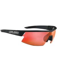 Salice - Accessoires ,Zwart ,Zwart/Rood Spiegel Zonnebril - Lyst
