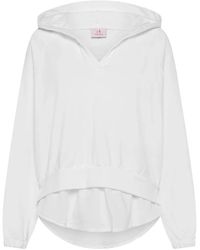 Deha - Hoodies & Sweatvesten ,Wit ,Katoen Classic W - Lyst