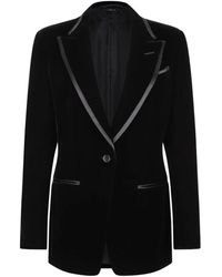 Tom Ford - Jassen ,Zwart ,Satijn Wallis Single Breasted Tuxedo Jacket - Lyst