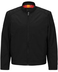 HUGO - Schwarze Herrenjacke Stilvoll Und Zeitlos - Lyst