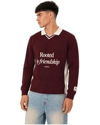 Pure Path - Contrast Longsleeve Polo - Lyst