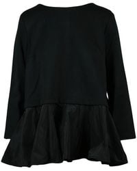 MEIMEIJ - Overhemden ,Zwart ,Blusa Doppio Tessuto - Lyst