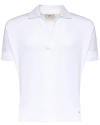 Herno - Tops ,Wit ,Katoen Polo - Lyst