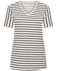 Plus Basics - Tee V-Neck Midi - Lyst