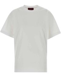 Gucci - T-Shirt Van Katoen Met Horsebit-Borduursel - Lyst
