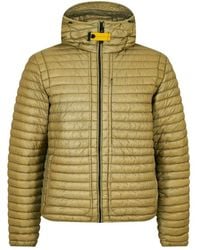 Parajumpers - Grüne olive kapuzen-daunenjacke - Lyst