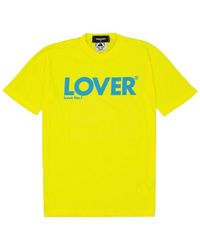 DSquared² - Gele Katoenen T-Shirt Stijlvol Comfortabel - Lyst