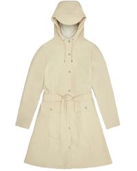 Rains - Curve trenchcoats in creme,curve w trenchcoats hellgrün,curve w trenchcoats in dunkelblau,lila curve trenchcoat - Lyst