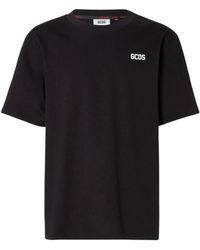 Gcds - Zwarte Korte Mouw T-Shirt A2Om2302Je7-99 - Lyst