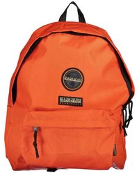 Napapijri - Tassen ,Oranje ,Polyester Oranje Rugzak Met Verstelbare Banden - Lyst
