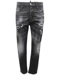 DSquared² - Jeans ,Zwart ,Denim Denim Broek Met Modelnaam - Lyst