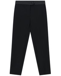 Imperial - Broeken ,Zwart ,Leer Pantalone Dritto - Lyst