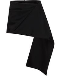 Courreges - Folded Satin Mini-Skirt Look 16 - Lyst