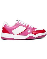 DSquared² - Schoenen ,Veelkleurig ,Leer Leaf Logo Sneakers - Lyst
