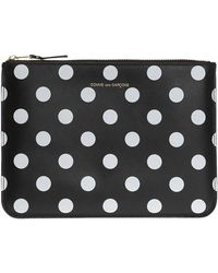 Comme des Garçons - Polka Dot Printed Zip Pouch - Lyst