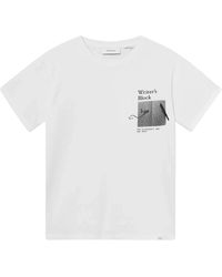Les Deux - Kunstdruck baumwoll t-shirt - Lyst
