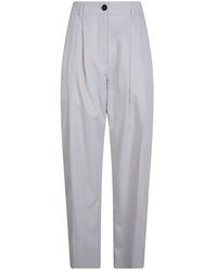 Studio Nicholson - Broeken ,Wit ,Katoen Acuna Double Pleat Front Pant - Lyst