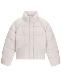 Guess - Jassen ,Wit ,Leer Marika Cozy Puffer - Lyst