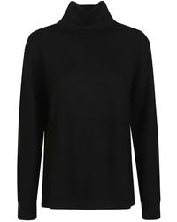 P.A.R.O.S.H. - P.A.R.O..H. ,Truien & Vesten ,Zwart ,Wol Lime 25 Turtleneck Sweater - Lyst