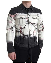 Dolce & Gabbana - Trainingsjack Marmeren Spijkerjasje Model Jkt3651 - Lyst