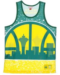 Mitchell & Ness - Fitness ,Veelkleurig ,Polyester Seattle Supersonics Basketball Tank Top - Lyst