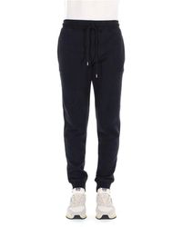 C.P. Company - Blaue Joggerhose Mit Elastischem Saum - Lyst