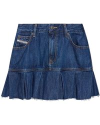 DIESEL - Rokken ,Blauw ,Denim De-Reen Denim Rok - Lyst