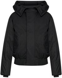 DSquared² - Jassen ,Zwart ,Leer Geïsoleerde Jas - Lyst