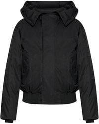 DSquared² - Jassen ,Zwart ,Leer Geïsoleerde Jas - Lyst