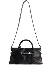 DSquared² - Tassen ,Zwart ,Leer Hbw 0073 Schoudertas - Lyst