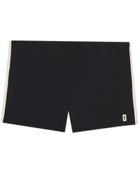 Saint Laurent - Badmode ,Zwart ,Polyester Cassandre Swim Shorts - Lyst