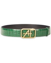 Alberta Ferretti - Eleganter Grüner Ledergürtel - Lyst