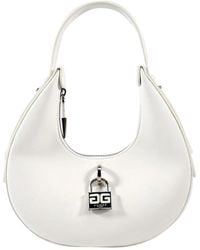 Gaelle Paris - Weiße Hobo-Handtasche Mit Logoschloss - Lyst