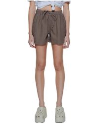 ONLY - Shorts de lino pull-up colección primavera/verano - Lyst