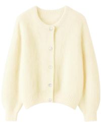 Opal Studio - Truien & Vesten ,Wit ,Mana Mohair Cardigan - Lyst