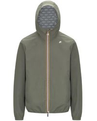 K-Way - Jassen ,Groen ,Polyester Jack Stretch Dot Jacket - Lyst
