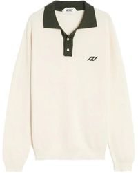 Autry - Tops ,Groen ,Katoen Sportief Poloshirt Met Lange Mouwen - Lyst