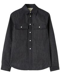 Jil Sander - Overhemden ,Grijs ,Denim Denim Overshirt - Lyst