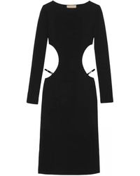 Gucci - Crystal g square vestido midi - Lyst