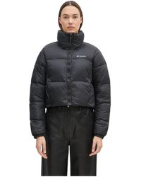 Columbia - Fitness ,Zwart ,Leer Puffect Colorblock Jacket - Lyst