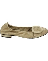 Kennel & Schmenger - Taupe Wildleder Ballerina Schuhe - Lyst