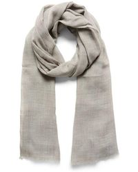 Part Two - Grau Melange Wollschal - Lyst