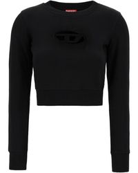 DIESEL - Hoodies & Sweatvesten ,Zwart ,Katoen F-Slimmy-Od Sweatshirt - Lyst