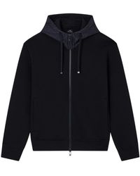 ARMANI EXCHANGE - Quilted Zip Hoodie - Lyst