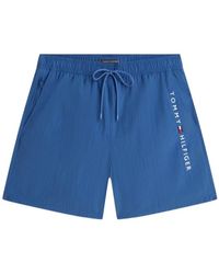 Tommy Hilfiger - Badmode ,Blauw ,Polyester Medium Drawstring Zwemshort - Lyst