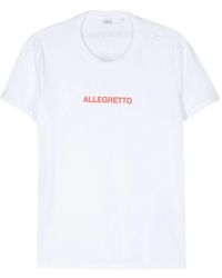 Aspesi - T-shirt in cotone con design unico - Lyst